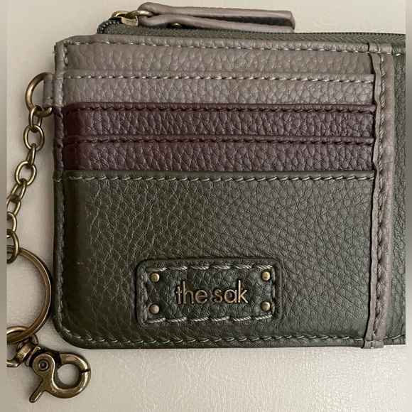 The Sak Multi-Color Leather Card Holder with Keychain - Picture 3 of 8